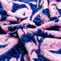 Abstract Blues Fleece Blanket Set