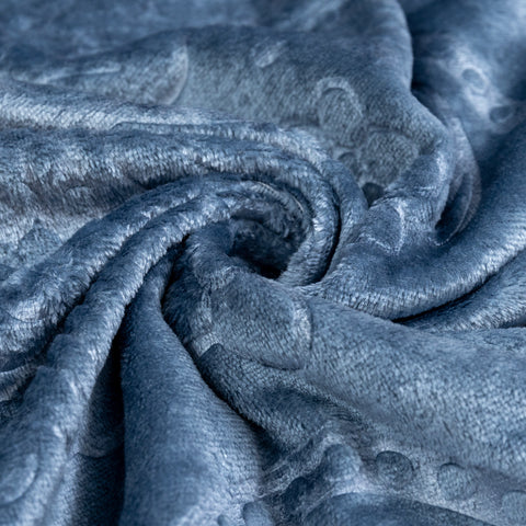Grey Fleece Blanket Set
