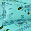 Majestic Serenity Cotton Embroidered Bed Sheet
