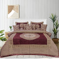 Trellis Fancy Jacquard Bed Sheet Set