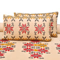 Ornate Sindhi Cotton Embroidered Bed Sheet Set