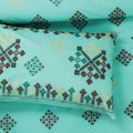 Radiant Sindhi Cotton Embroidered Bed Sheet Set