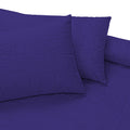 Purple Cotton Quilted Bed Sheet Set
