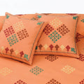 Tropicana Charms Sindhi Cotton Embroidered Bed Sheet Set