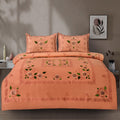 Ethereal Mirage Cotton Embroidered Bed Sheet