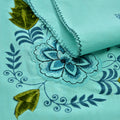 Majestic Serenity Cotton Embroidered Bed Sheet