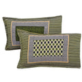 Olive Green 4 pillow Multani Bedsheet Set