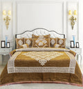 Rusty Fancy Jacquard Bed Sheet Set