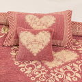 Blush Pink Fancy Jacquard Bed Sheet Set