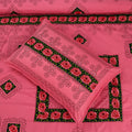 Pink Divinity Cotton Embroidered Bed Sheet