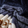 Richly Blue Fleece Throw Blanket