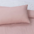 Blush Solid Bed Sheet Set