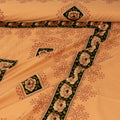 Orange Cavalry Cotton Embroidered Bed Sheet