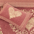 Blush Pink Fancy Jacquard Bed Sheet Set