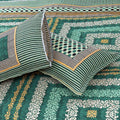 Prismatic 4 pillow Multani Bed Sheet Set