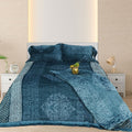Cool Blue Fleece Blanket Set