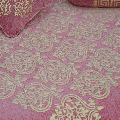 Pink Dreams Fancy Jacquard Bed Sheet Set